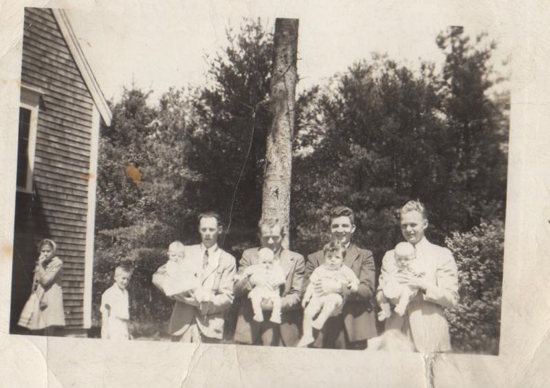 The church held its first baby dedication service in 1936 and continues to bring new babies before the church today. The above photo was taken in 1941 after a dedication service. COURTESY CHURCH IN THE PINES